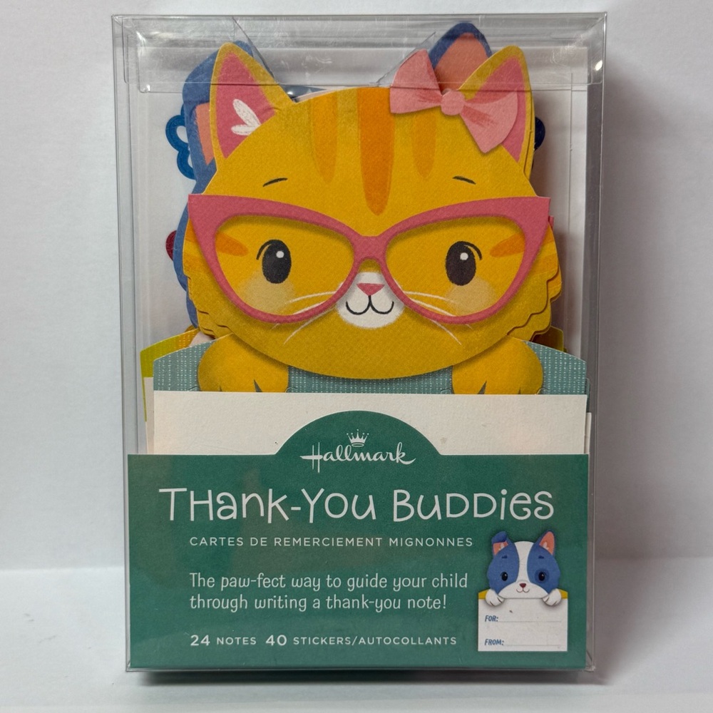Hallmark Thank-You Buddies Kids Notes & Stickers Set NEW With Tags